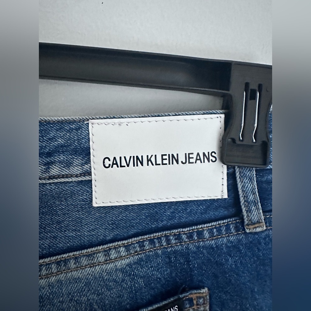 Calvin Klein Premium Italian Denim Men’s Loose Straight Leg Dad Jeans Blue Sz 32 - Picture 3 of 12